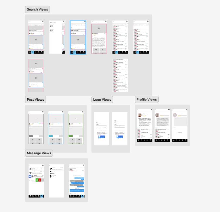 Barter Share Trade UX design overview showing the main interface